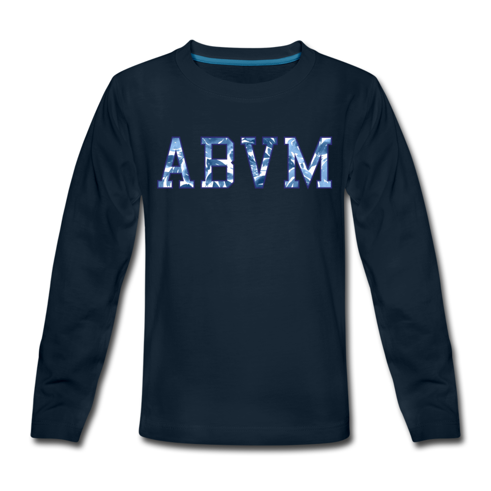 ABVM Kids' Premium Long Sleeve T-Shirt - deep navy