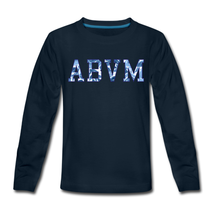 ABVM Kids' Premium Long Sleeve T-Shirt - deep navy