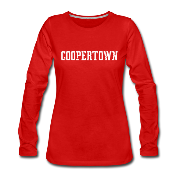 Coop Women's Premium Long Sleeve - red