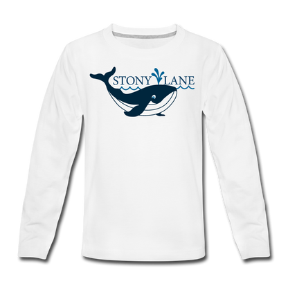 SL Kids' Premium Long Sleeve T-Shirt - white