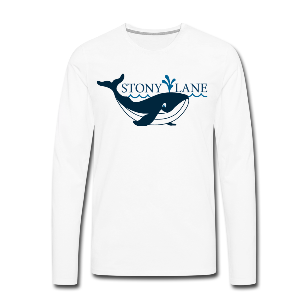 SL Men's Premium Long Sleeve T-Shirt - white