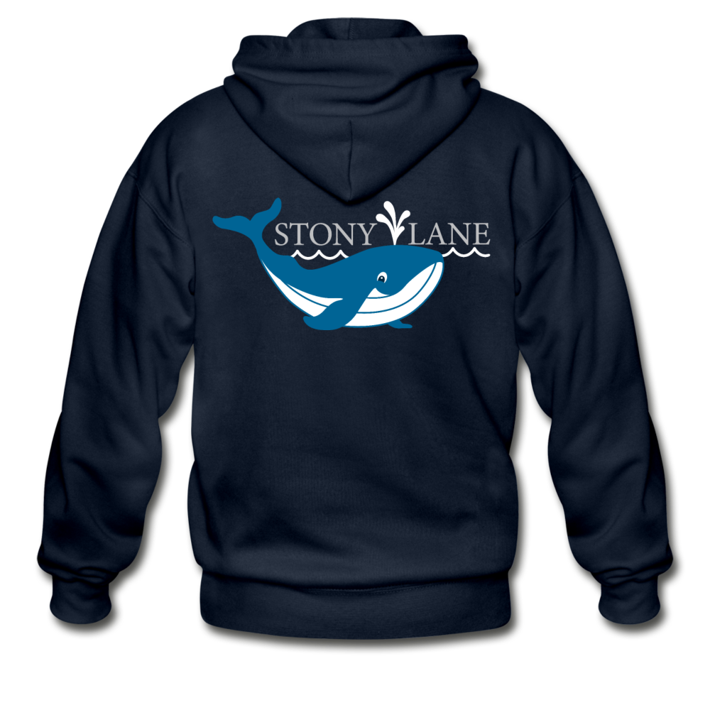 SL Heavy Blend Adult Zip Hoodie (Back of Garment Shown) - navy