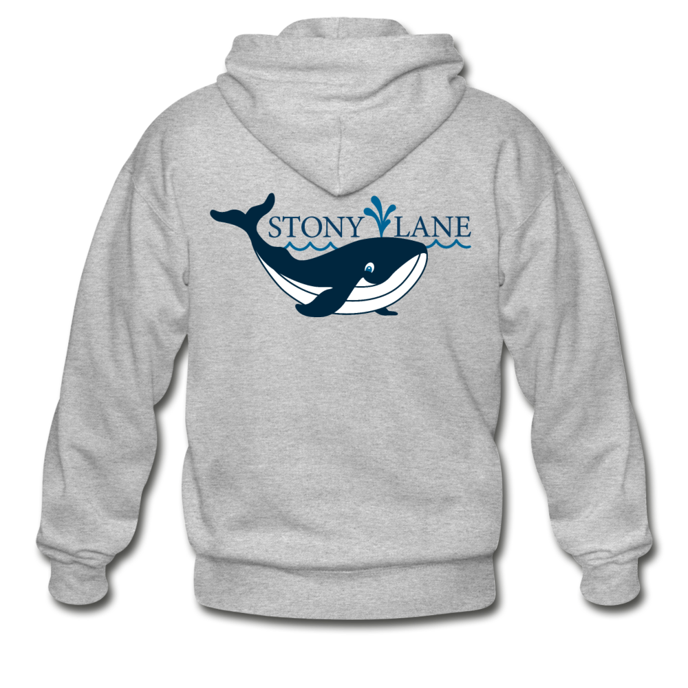 SL Heavy Blend Adult Zip Hoodie (Back of Garment Shown) - heather gray