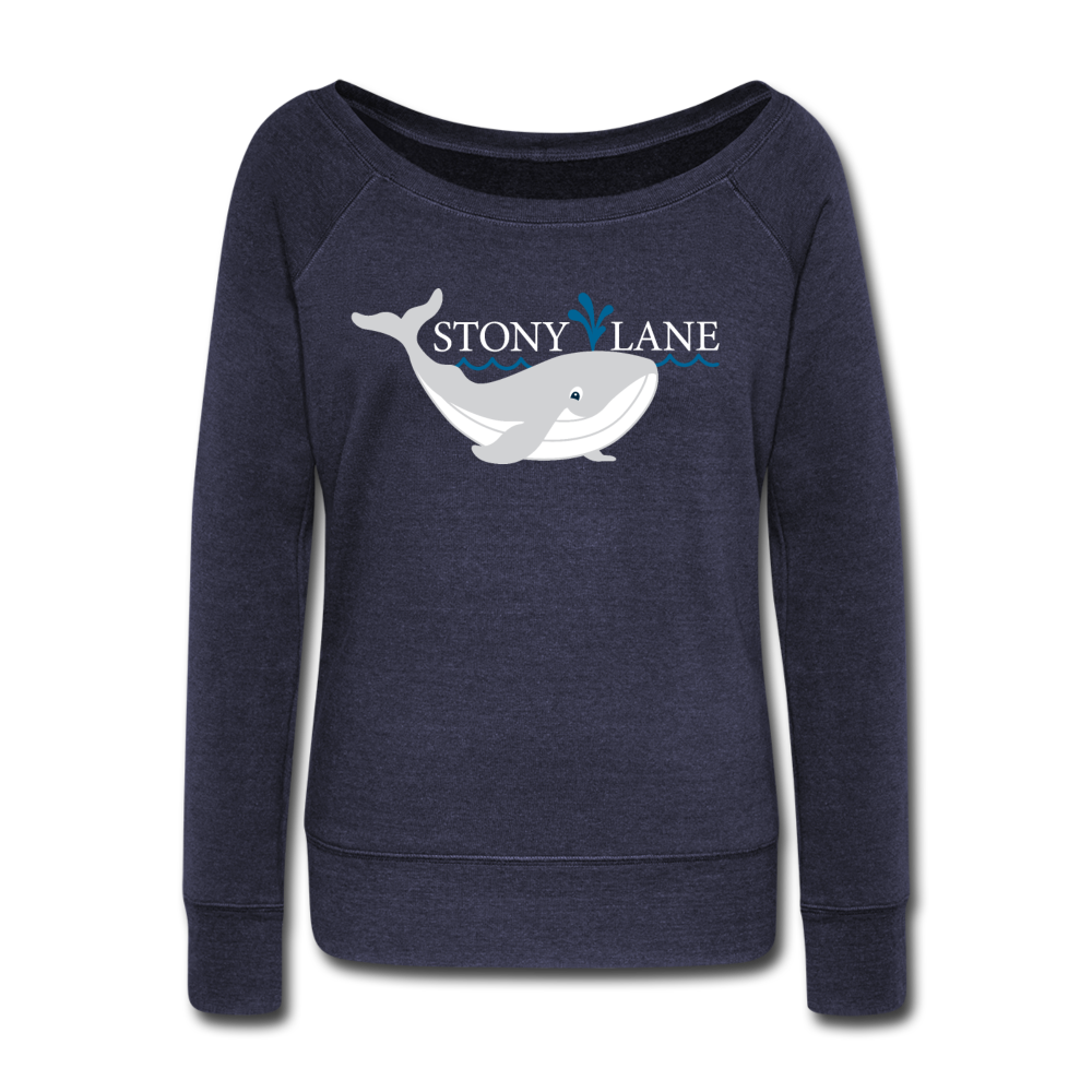 SL Women's Wideneck Sweatshirt - melange navy