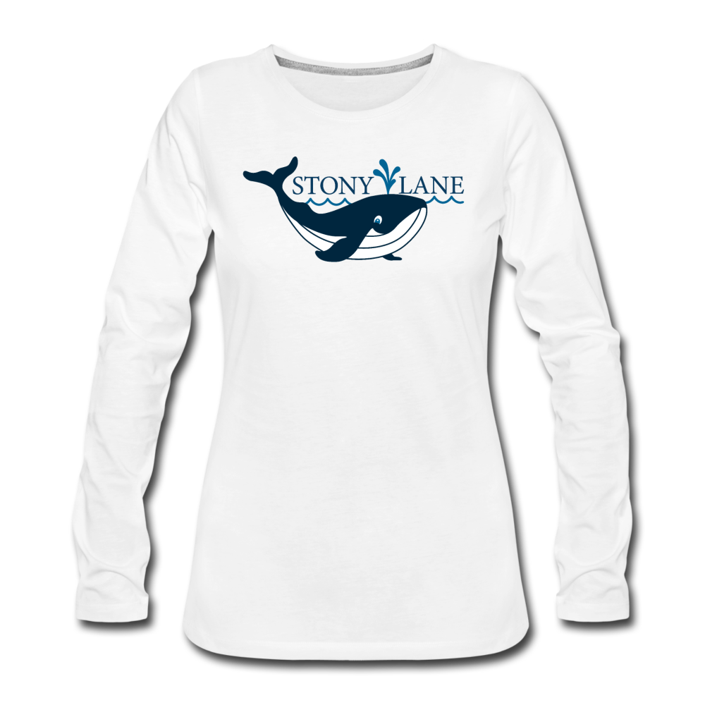 SL Women's Premium Long Sleeve T-Shirt - white