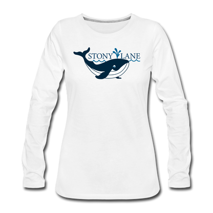 SL Women's Premium Long Sleeve T-Shirt - white
