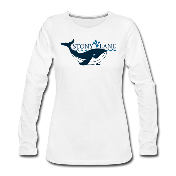 SL Women's Premium Long Sleeve T-Shirt - white