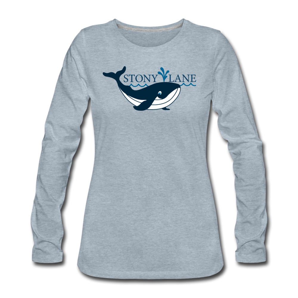 SL Women's Premium Long Sleeve T-Shirt - heather ice blue