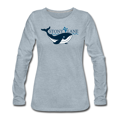 SL Women's Premium Long Sleeve T-Shirt - heather ice blue