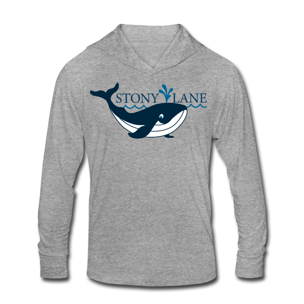 SL Tri-Blend Lightweight Hoodie Shirt - heather grey