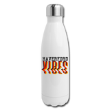 Haverford Vibes Insulated Stainless Steel Water Bottle - white