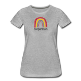 Coop Women's Short Sleeve Rainbow - heather gray