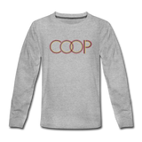 Coop Retro Youth Long Sleeve - heather gray