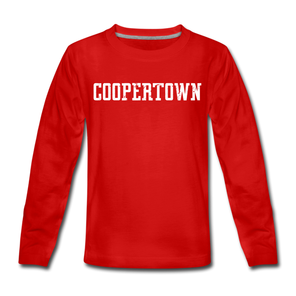 Coop Youth Long Sleeve - red