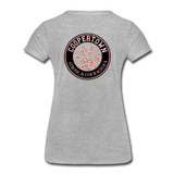 Coop Adult Short Sleeve Beautiful Tee (Back is Shown. Front says "beautiful") - heather gray