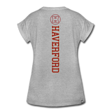 Haverford Short Sleeve Women's Relaxed circle H - heather gray