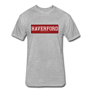 Haverford Adult Short Sleeve License Plate - heather gray