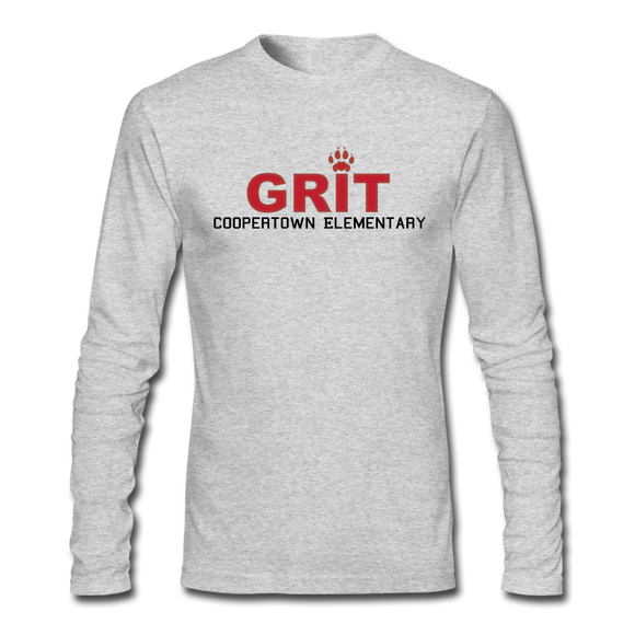 Coop Grit Men's Premium Long Sleeve - heather gray