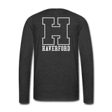 Haverford Adult Long Sleeve H Tee - charcoal grey