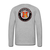 Haverford Long Sleeve Together Tee (Back is Shown. Front says, HAVERFORD) - heather gray
