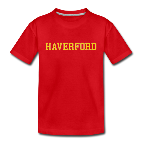 Haverford Youth Short Sleeve Cotton - red