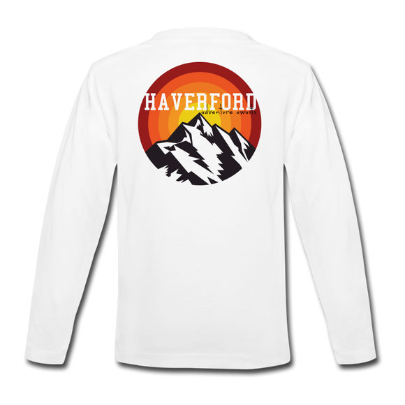 Haverford Youth Long Sleeve Adventure (Back is Shown. Front left Breast 