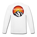 Haverford Youth Long Sleeve Adventure (Back is Shown. Front left Breast "H" logo) - white