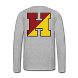 Haverford Long Sleeve H Logo Tee - heather gray