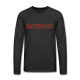 Haverford Long Sleeve H Logo Tee - charcoal grey