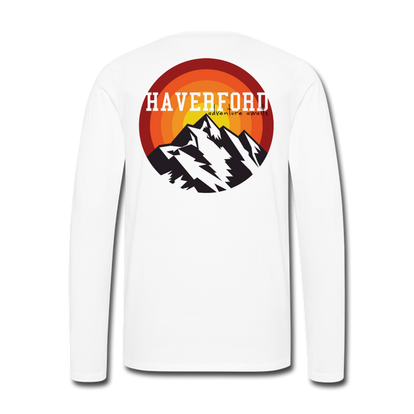 Haverford Long Sleeve Adventure Tee (Back is Shown. Front breast 