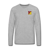 Haverford Long Sleeve Adventure Tee (Back is Shown. Front breast "H" logo) - heather gray