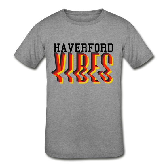 Haverford Vibes Tri-Blend Youth Short Sleeve - heather grey