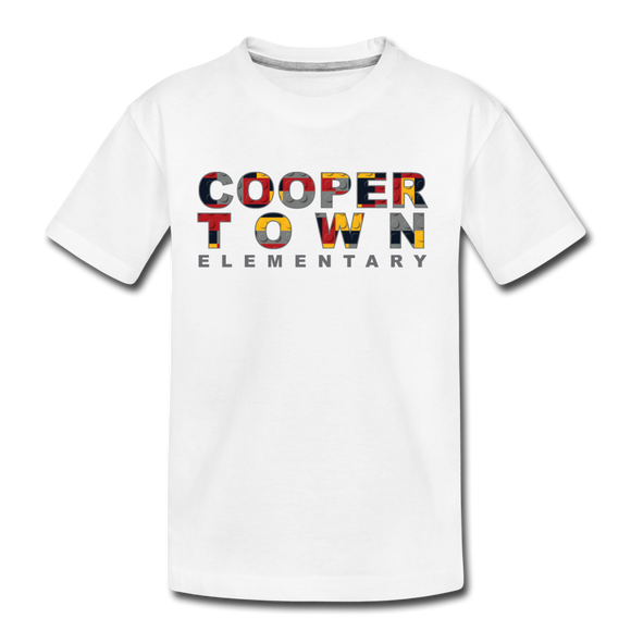 Coop Lego Pattern Youth Short Sleeve - white