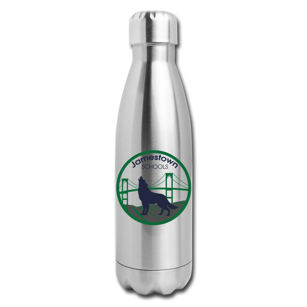 JS Insulated Stainless Steel Water Bottle - silver
