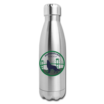 JS Insulated Stainless Steel Water Bottle - silver