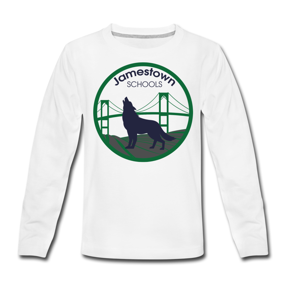 JS Kids' Premium Long Sleeve T-Shirt - white