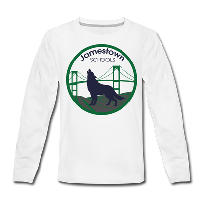 JS Kids' Premium Long Sleeve T-Shirt - white
