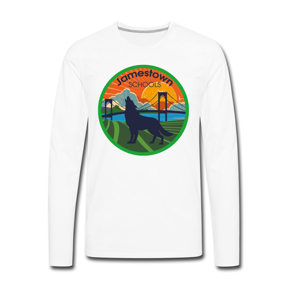JS Men's Premium Long Sleeve T-Shirt - white
