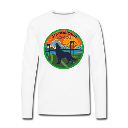 JS Men's Premium Long Sleeve T-Shirt - white