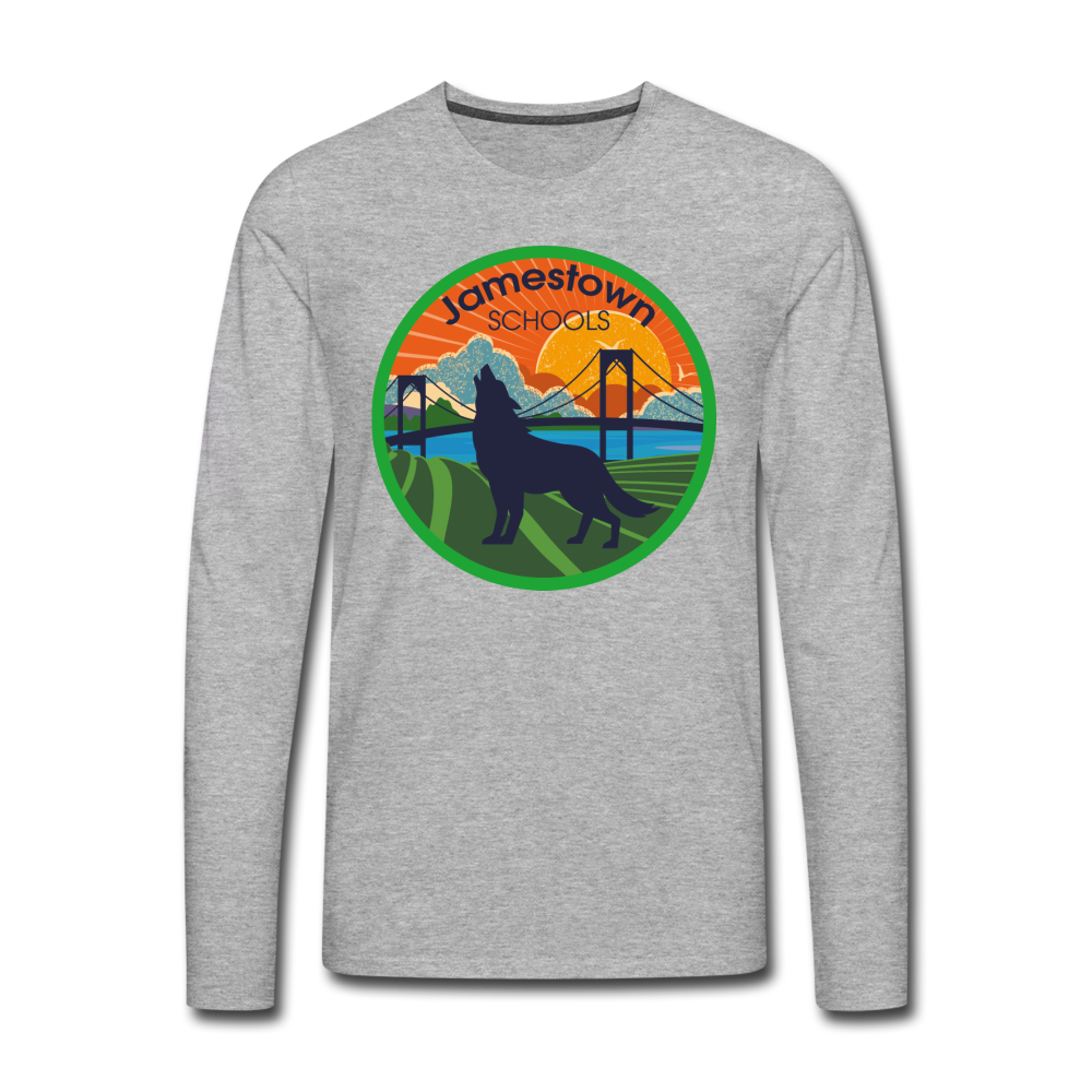 JS Men's Premium Long Sleeve T-Shirt - heather gray