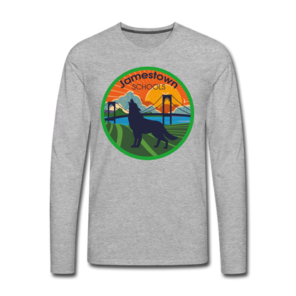 JS Men's Premium Long Sleeve T-Shirt - heather gray