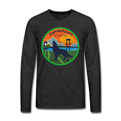 JS Men's Premium Long Sleeve T-Shirt - charcoal grey