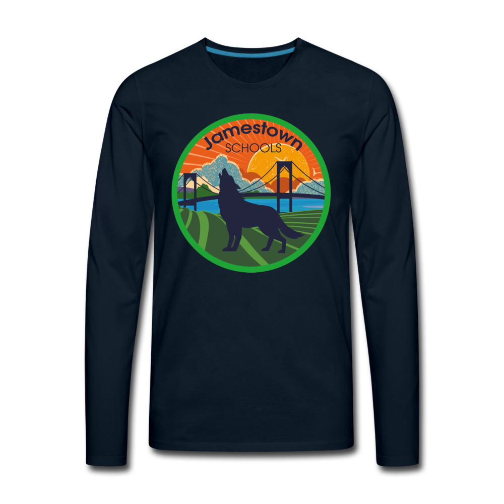 JS Men's Premium Long Sleeve T-Shirt - deep navy