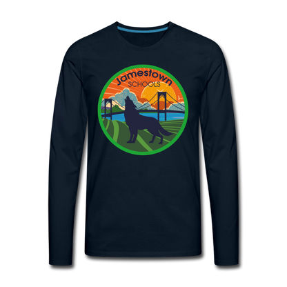 JS Men's Premium Long Sleeve T-Shirt - deep navy