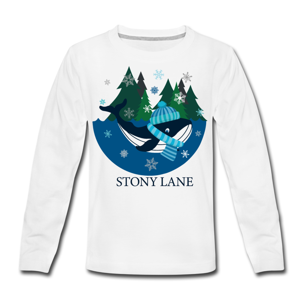 SL Kids' Premium Long Sleeve T-Shirt - white
