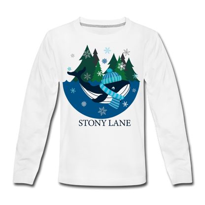 SL Kids' Premium Long Sleeve T-Shirt - white