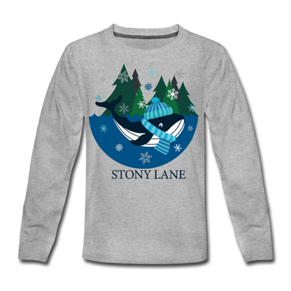 SL Kids' Premium Long Sleeve T-Shirt - heather gray