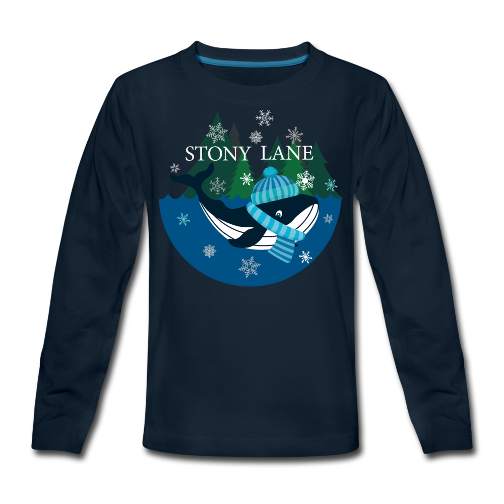 SL Kids' Winter Premium Long Sleeve T-Shirt - deep navy