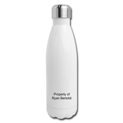 Insulated Stainless Steel Water Bottle - white