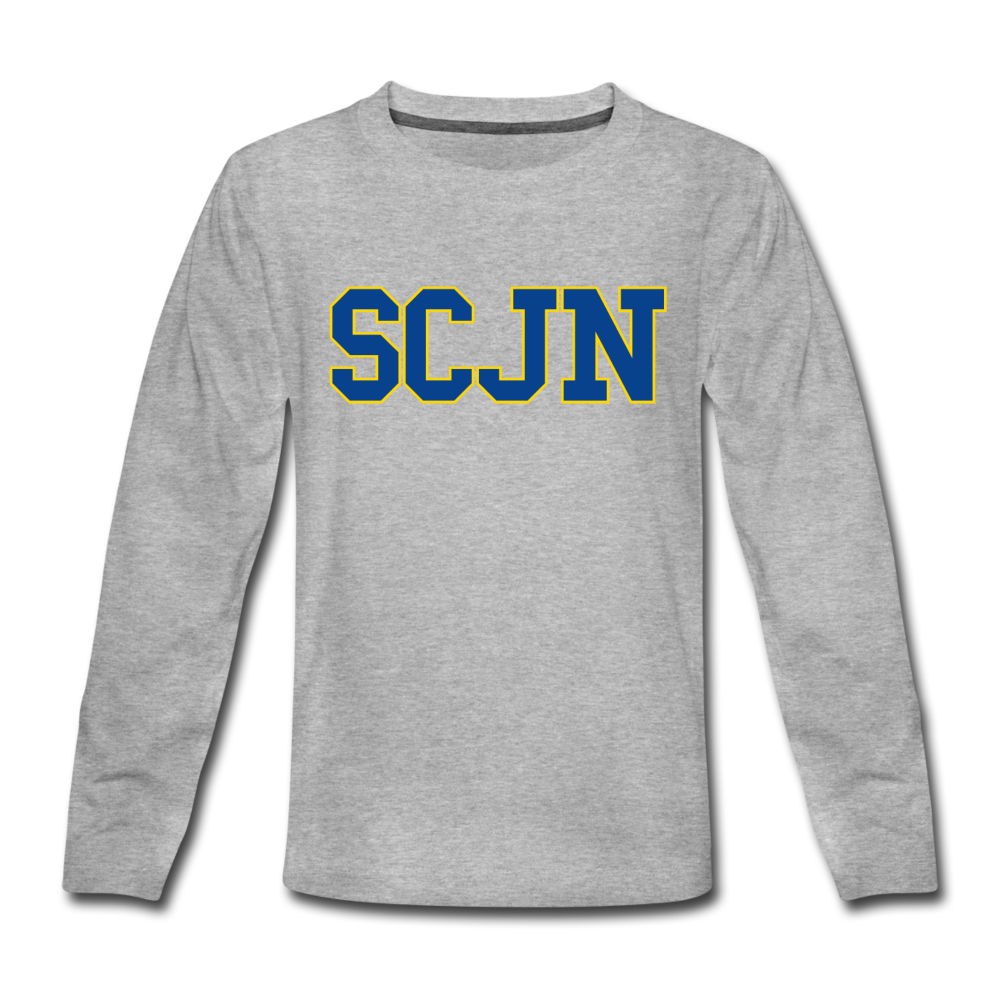 Kids' Premium Long Sleeve T-Shirt - heather gray